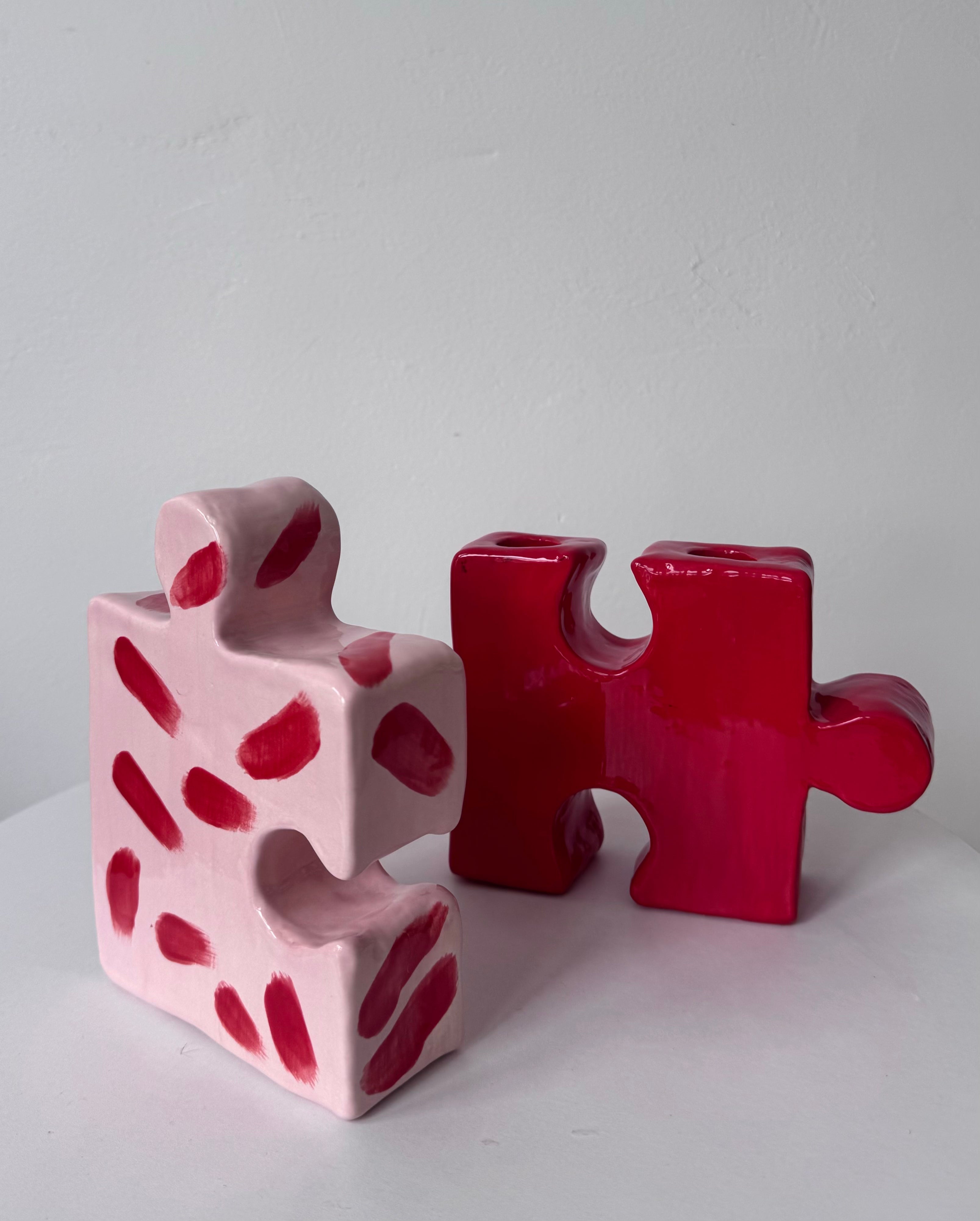 Soluna Candleholder and Vase – Playful Versatility in Red